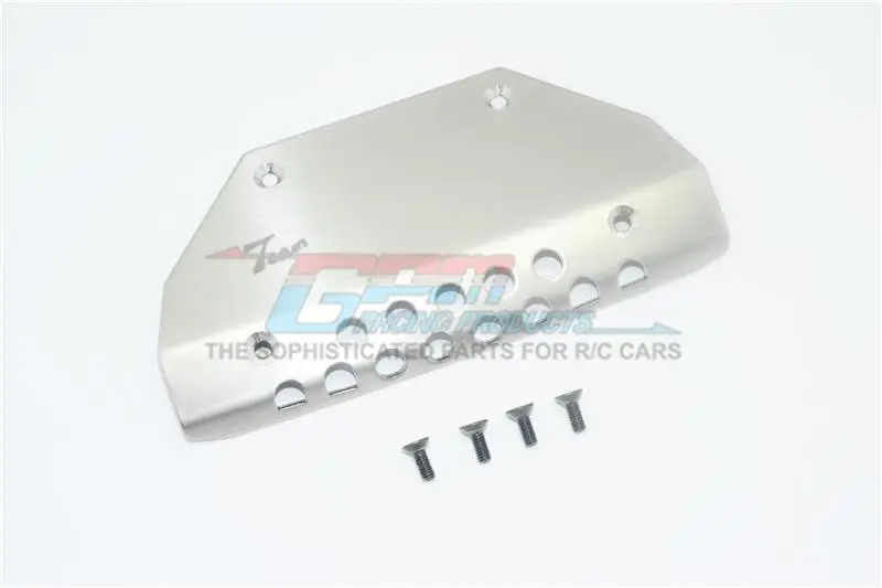 R/C Scale Accessories : Stainless Steel Front Skid Plate For Traxxas Trx-4 Mercedes-Benz G500 (82096-4) - 1Pc Set 1