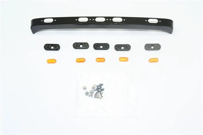 R/C Scale Accessories : Stainless Steel Overhead Light Bar For Trx-4 Ford Bronco (82046-4) - 1 Set Black 1
