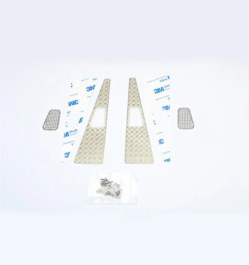 R/C Scale Accessories : Stainless Steel Slip Proof Tread & Fender Vent For Trx-4 Crawler - 81Pc Set 1