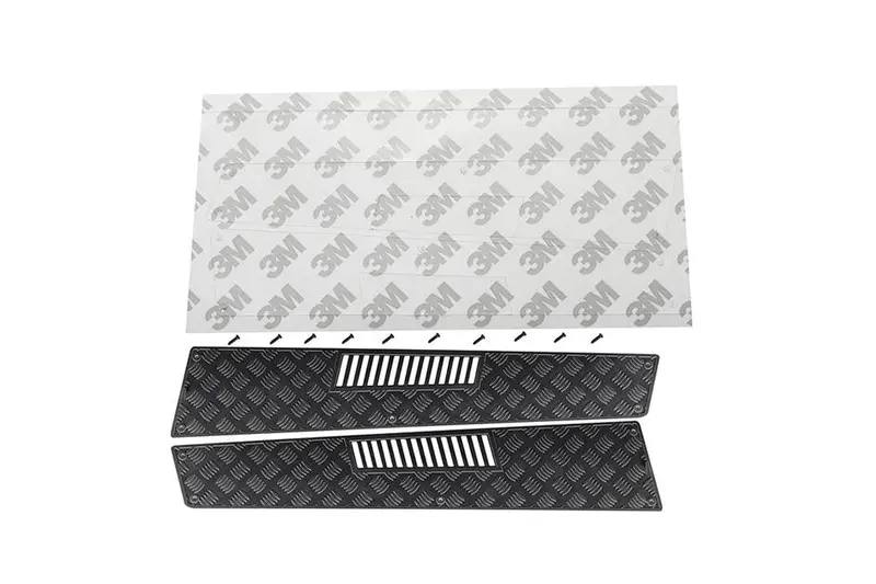 R/C Scale Accessories : Stainless Steel Slip Proof Tread & Fender Vent For Trx-6 Mercedes-Benz G63 (88096-4) / Trx-4 Mercedes-Benz G500 (82096-4) - 13Pc Set Black 1