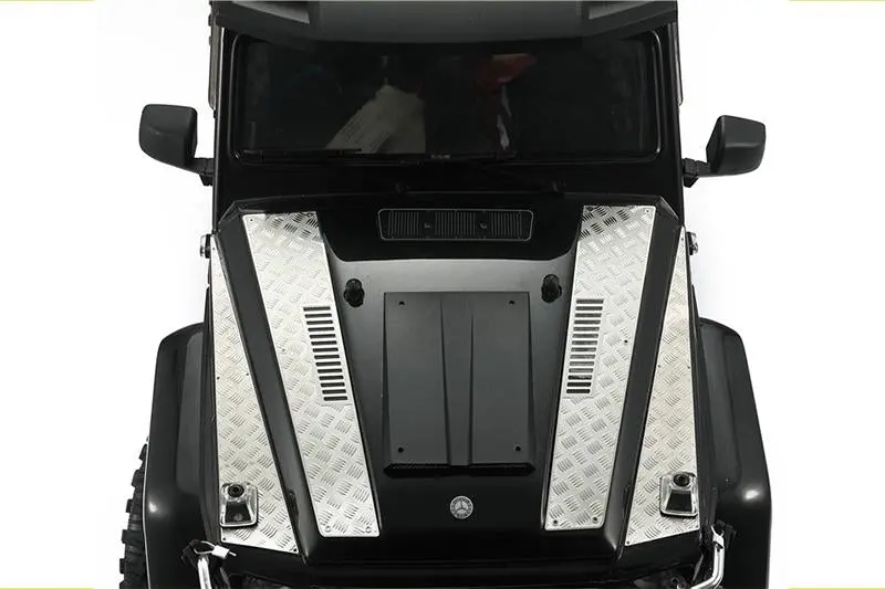 R/C Scale Accessories : Stainless Steel Slip Proof Tread & Fender Vent For Trx-6 Mercedes-Benz G63 (88096-4) / Trx-4 Mercedes-Benz G500 (82096-4) - 13Pc Set Black 2
