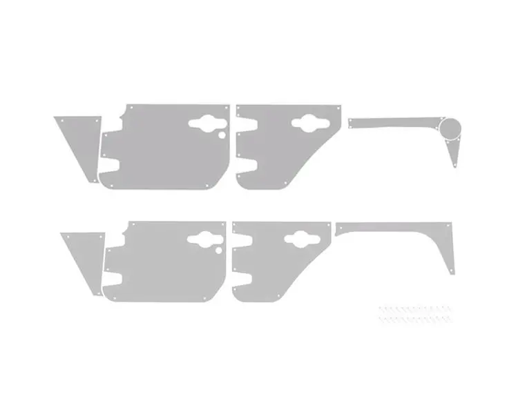 R/C Scale Accessories : Stainless Steel Slip Proof Tread For Axial Scx10 Iii Jeep Jl Wrangler (Axi03007) - 34Pc Set Silver 1