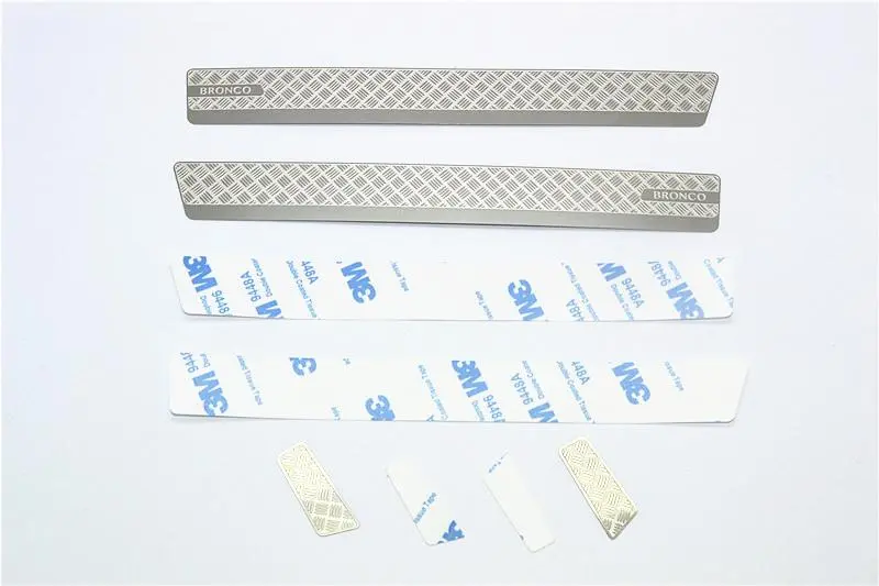 R/C Scale Accessories : Stainless Steel Slip Proof Tread For Trx-4 Ford Bronco (82046-4) - 4Pc Set 1