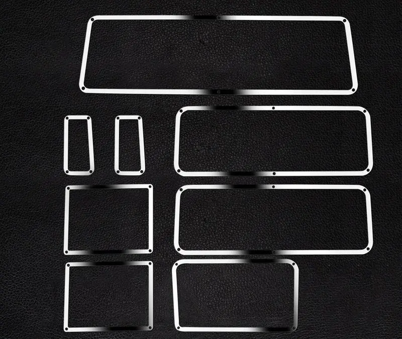 R/C Scale Accessories : Stainless Steel Window Frame For Trx-4 Trail Defender Crawler - 8Pc Set 1