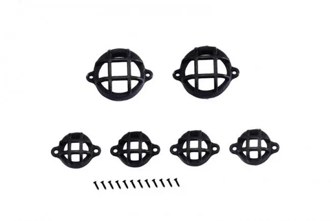 R/C Scale Accessories : Tail Light For Traxxas Trx-4 Land Rover Defender D90 D110 - 18Pc Set Black 1