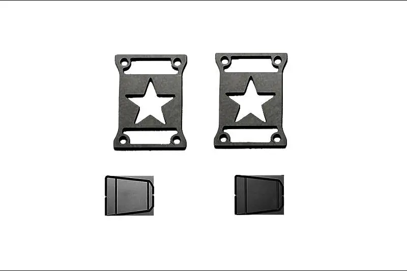 R/C Scale Accessories : Taillight Cover (Style A) For Axial Scx10 Iii Jeep Jl Wrangler Axi03007 - 4Pc Set Black 1