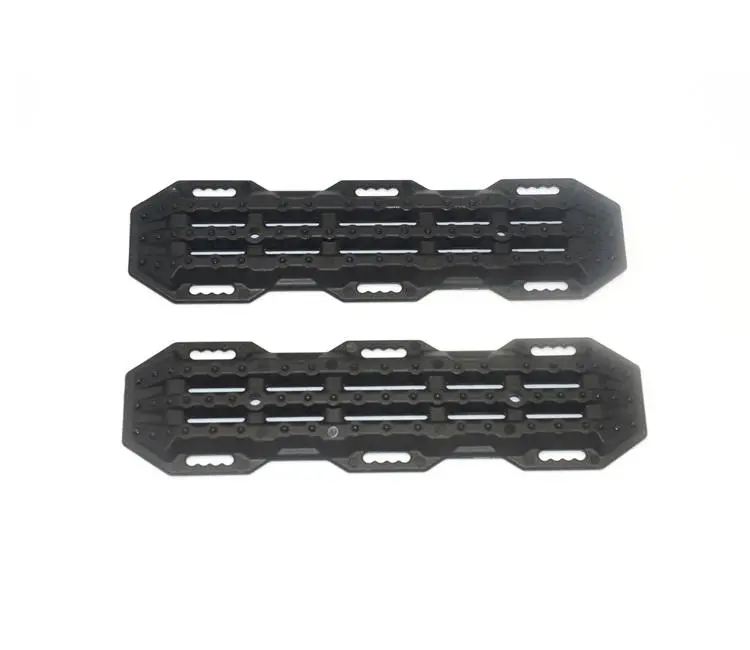 R/C Scale Accessories : Traction Board For 1:10 Crawlers (Version A) - 2Pc Set Black 1
