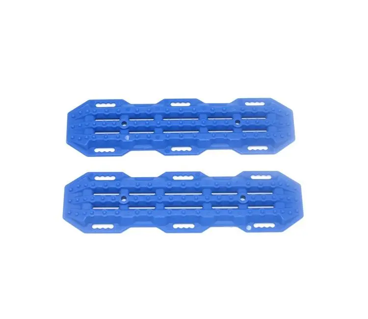 R/C Scale Accessories : Traction Board For 1:10 Crawlers (Version A) - 2Pc Set Blue 1