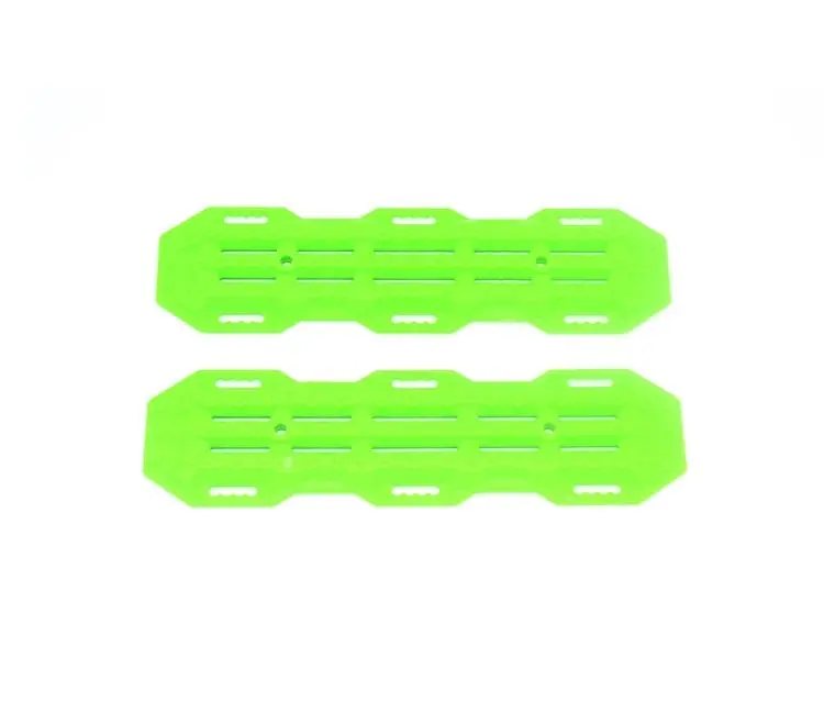 R/C Scale Accessories : Traction Board For 1:10 Crawlers (Version A) - 2Pc Set Green 1