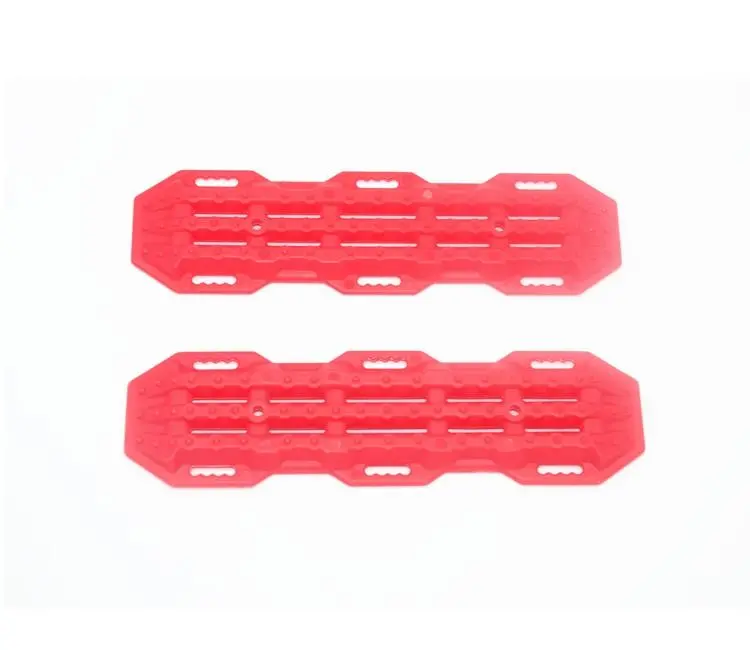 R/C Scale Accessories : Traction Board For 1:10 Crawlers (Version A) - 2Pc Set Red 1