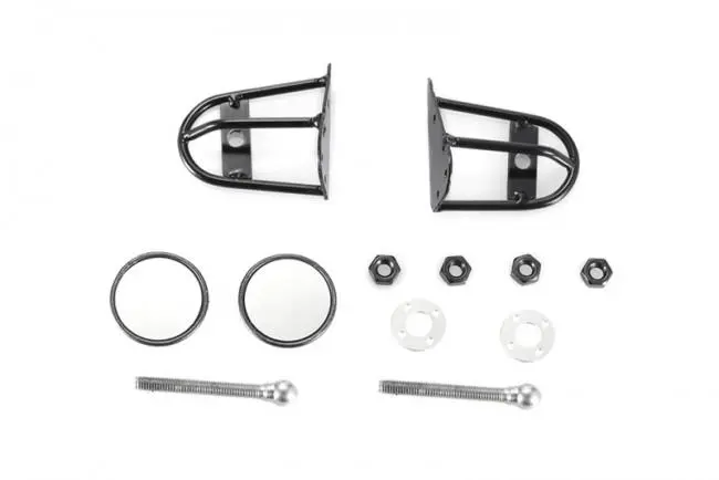 R/C Scale Accessories : Wing Mirrors For 1:10 Crawlers - 12Pc Set Black 1
