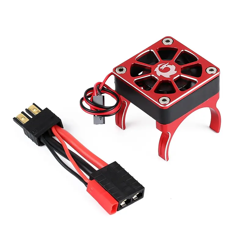 Rc Car 540 550 Motor Radiator Trx Plug Cooling Fan For 1/10 Rc Crawler Car Traxxas Trx-4 Trx-6 G63 Slash - 1 Set 1