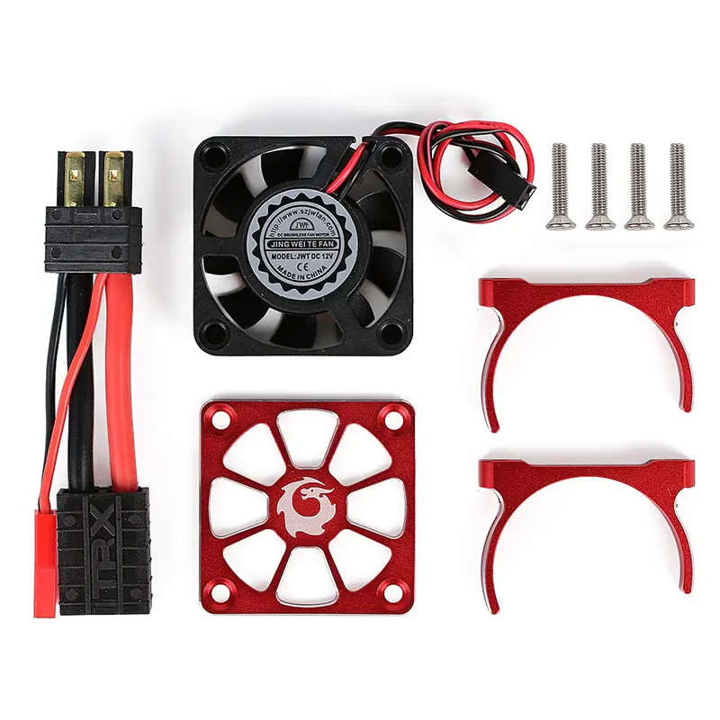 Rc Car 540 550 Motor Radiator Trx Plug Cooling Fan For 1/10 Rc Crawler Car Traxxas Trx-4 Trx-6 G63 Slash - 1 Set 2