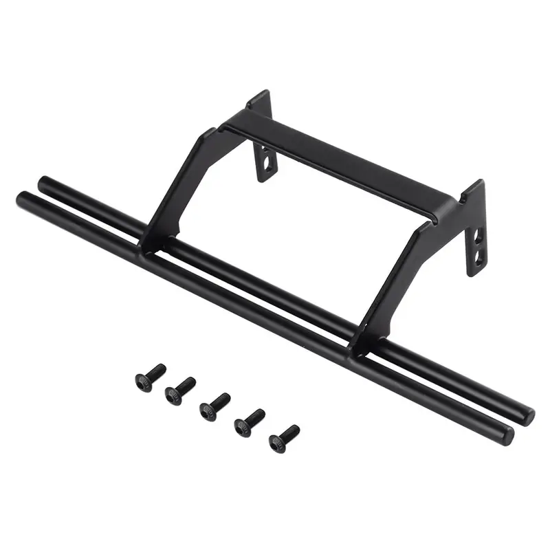 Rc Car Metal Rear Bumper For 1:10 Rc Crawler Traxxas Trx4 G500 Trx6 G63 6X6 Upgrade Parts - Black 1