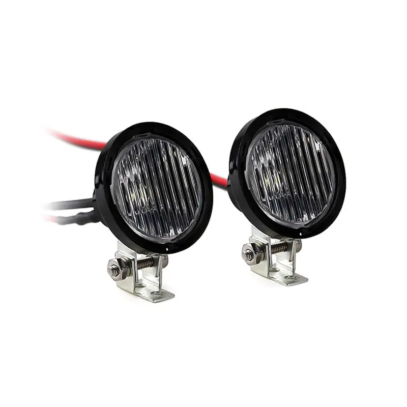 Rc Car Round Led Lights Headlights Spotlight  For 1/10 Rc Crawler Axial Traxxas Trx4 Trx6 Scx10 90046 Wraith Rr10 Mst Redcat 1