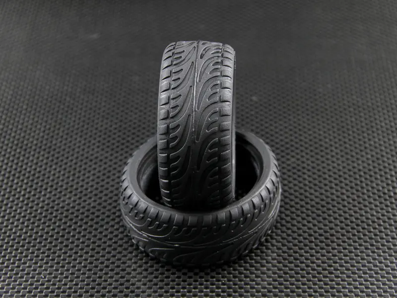 Rubber Radial Onroad Tires 26Mm With Tire Insert - 1Pr Set 1