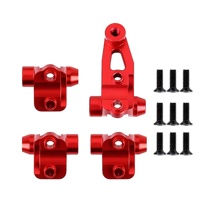 Rx4 Metal Axle Mount Set Suspension Links Stand For Rc Crawler Car Traxxas Trx-4 8227 Upgrade Parts - Red 1