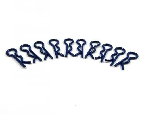Small Flu Body Clips Set - 10Pcs Blue 1