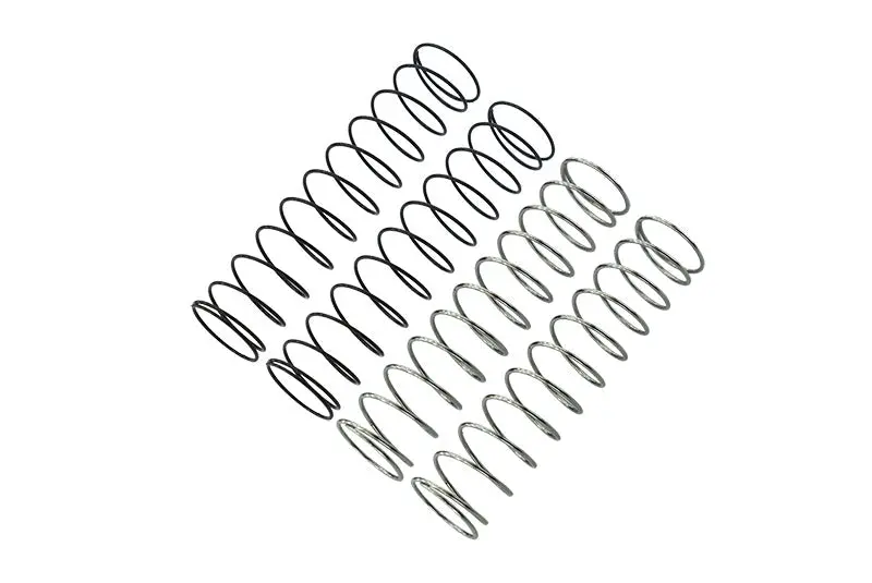 Spare Springs (0.65Mm+0.8Mm Coil) For Axial 1:18 Utb18 Capra Axi01002 Original Shocks & Gpm Optional Shocks Item# Utb080fr - Silver+Black 1