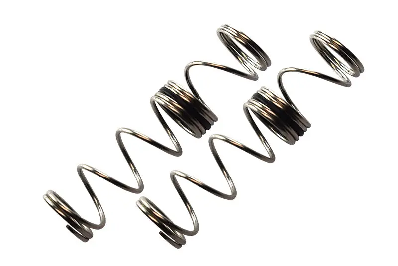 Spare Springs 1.7Mm Coil Length For Gpm Optional Rear Shocks Item# Mak135ra/Raa Suitable For Arrma 1:8 Kraton 6S / Kraton 6S V5 / Notorious 6S V5 - 6Pc Set Silver 1