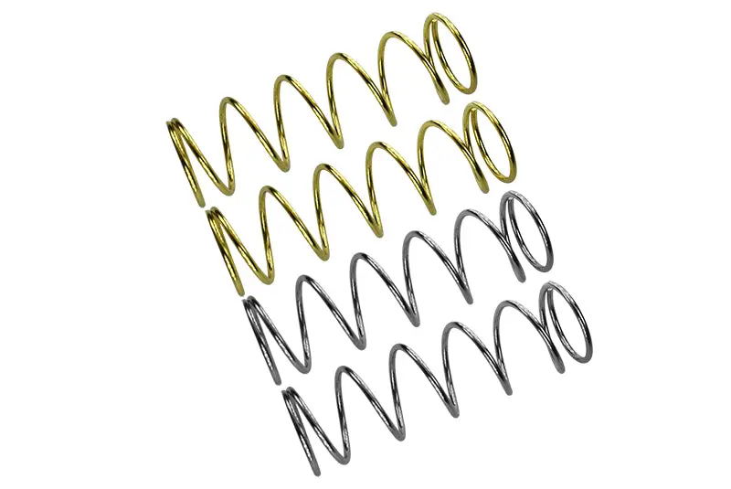 Spare Springs For Front/Rear Dampers (Sutiable For 1/10 For Traxxas Maxx Original Dampers And Gpm Optional Dampers) - 4Pc Set Gold+Silver 1