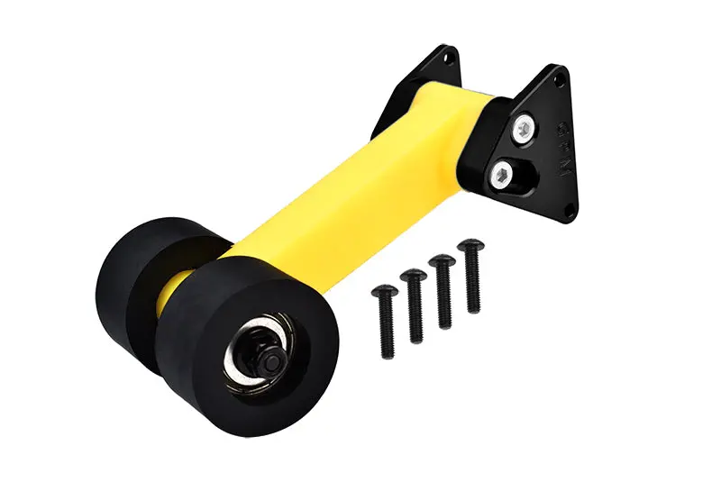 Special Material Rear Wing Mount With Wheelie Set For Arrma 1/10 Gorgon 4X2 Mega 550 Brushed Monster Truck-Ara3230 Upgrades - Black 1