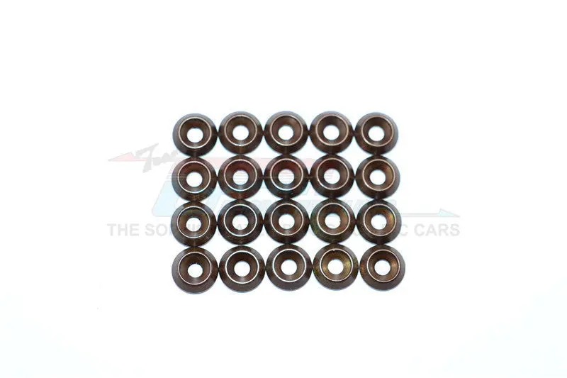 Spring Steel 2.5Mm Ring Tilted Od:7.8Mm,Tk:2.0Mm Countersink Screws - 20Pcs Set 1