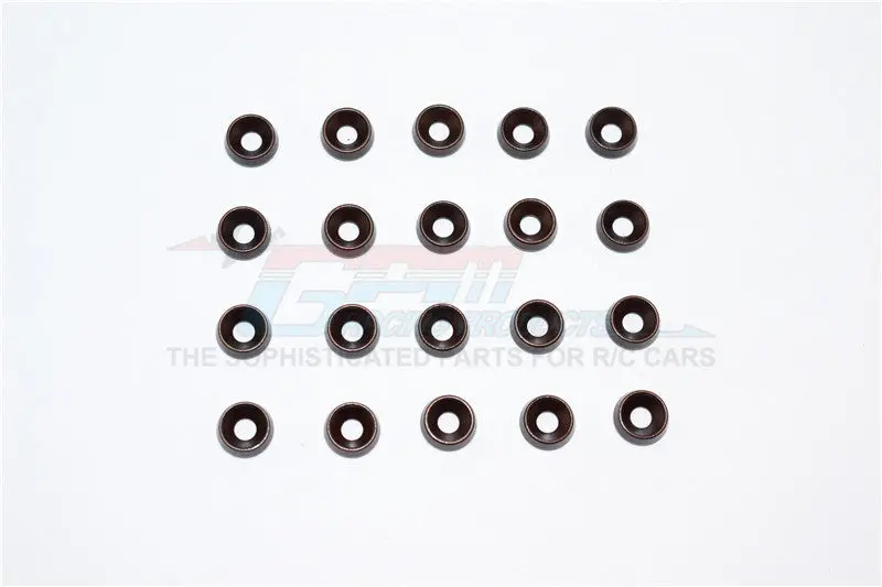Spring Steel 3.0Mm Ring Tilted Od:8.0Mm,Tk:2.5Mm Countersink Screws-  20Pcs Set 1