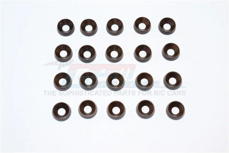 Spring Steel 4.0Mm Ring Tilted Od:10.0Mm,Tk:3.0Mm Countersink Screws - 20Pcs Set 1