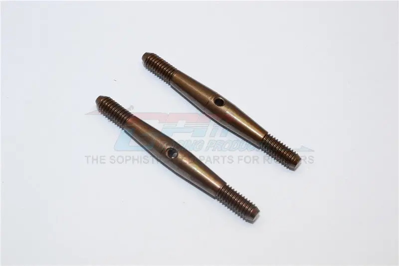 Spring Steel 4Mm Clockwise And Anticlockwise Turnbuckles (Total Length 50Mm - Both Side Thread 9.5Mm, Body 31Mm) - 1Pr 1