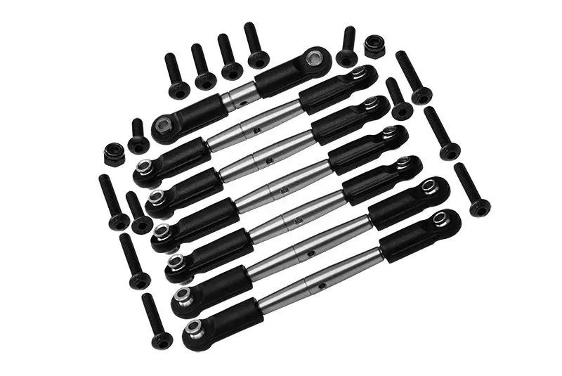 Stainless Steel Adjustable Tie Rods For Traxxas 1/10 Slash Mudboss Modified Dirt Oval Racer-104354-74 Upgrades 1