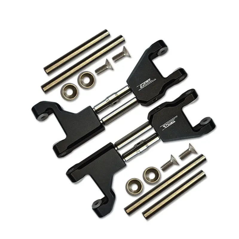 Stainless Steel+ Aluminum Supporting Mount With Front Or Rear Upper Arms For Traxxas 1/10 Maxx With Widemaxx Monster Truck 89086-4 - 14Pc Set Black 1