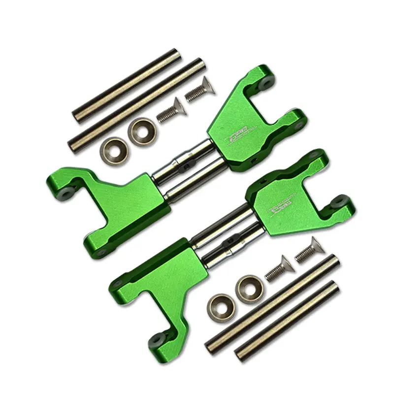 Stainless Steel+ Aluminum Supporting Mount With Front Or Rear Upper Arms For Traxxas 1/10 Maxx With Widemaxx Monster Truck 89086-4 - 14Pc Set Green 1