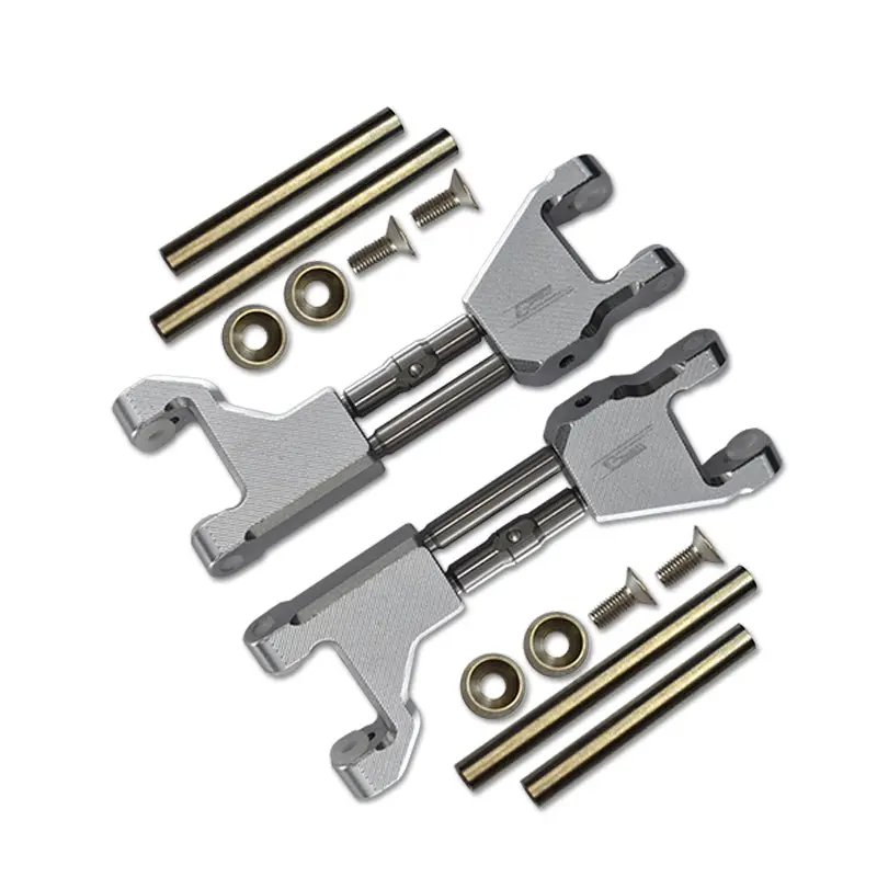 Stainless Steel+ Aluminum Supporting Mount With Front Or Rear Upper Arms For Traxxas 1/10 Maxx With Widemaxx Monster Truck 89086-4 - 14Pc Set Silver 1
