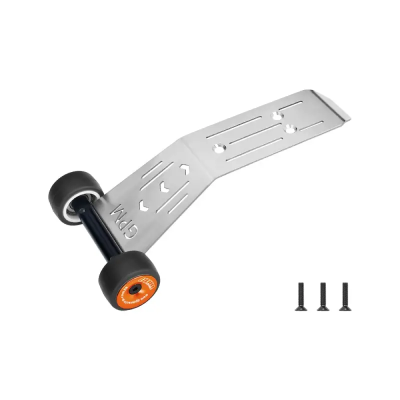 Stainless Steel Bearing Wheelie Bar For Traxxas 1:16 Mini Maxx / Mini Xrt 3S Monster Truck Upgrades - Orange 1