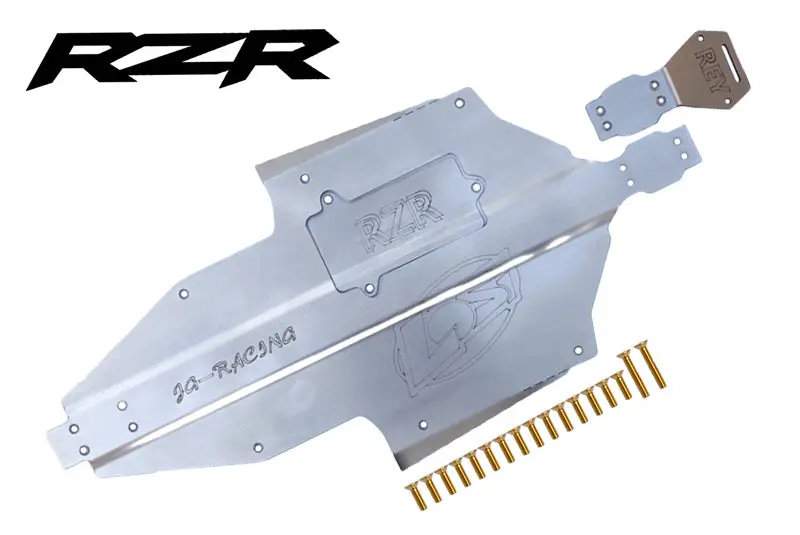 Stainless Steel Chassis Armor Skid Plate Protection Plate Set For Losi 1:10 Rzr Rey 4Wd Brushless Buggy Los03029 Upgrades 1