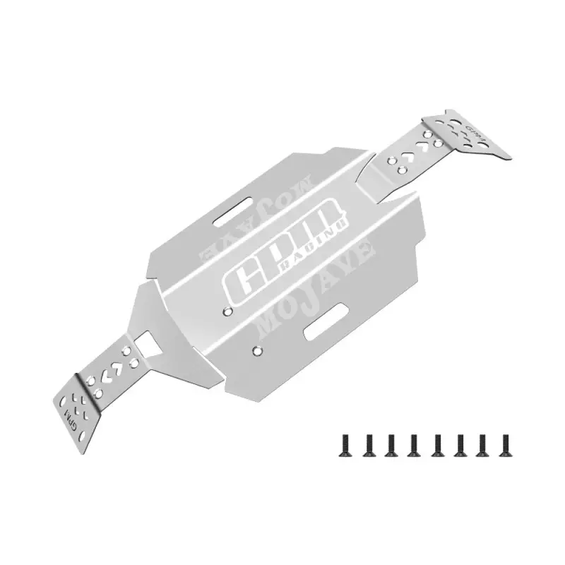 Stainless Steel Chassis Skid Kit For Arrma 1/16 Mojave Grom Desert Truck Upgrade Parts 1