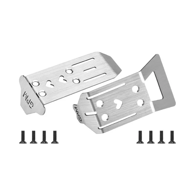 Stainless Steel Front And Rear Chassis Skid For Arrma 1/14 Typhon Grom Small Scale Buggy Upgrades 1