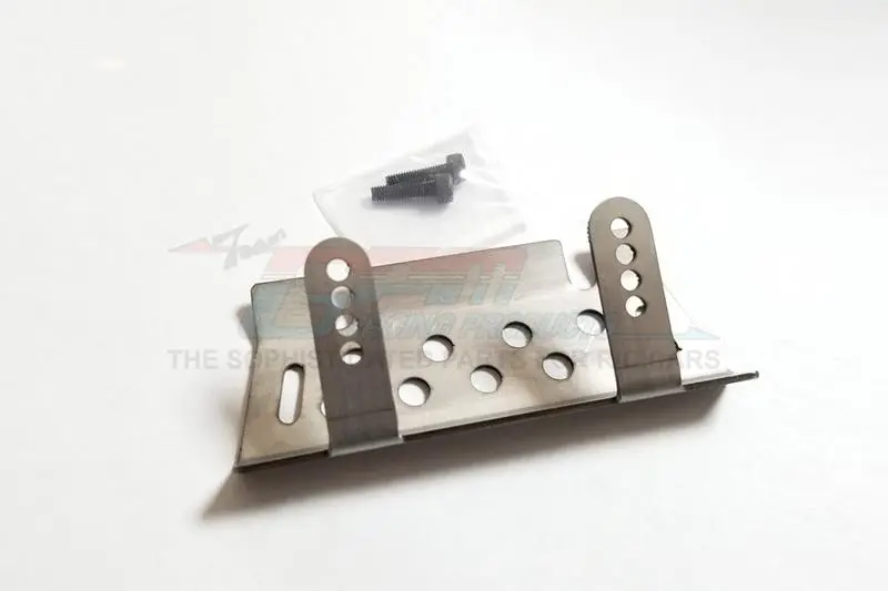 Stainless Steel Front Or Rear Chassis Protection Plate For Trx-4 Trail Defender Crawler - 1Pc Set 1