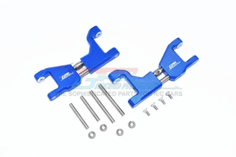 Stainless Steel+Aluminum Supporting Mount With Front/Rear Upper Arms For Traxxas 1:10 Maxx 4Wd Monster Truck-89076-4 / 1:8 4Wd Maxx Slash 6S Brushless Short Course Truck-102076-4 Upgrades - Blue 1