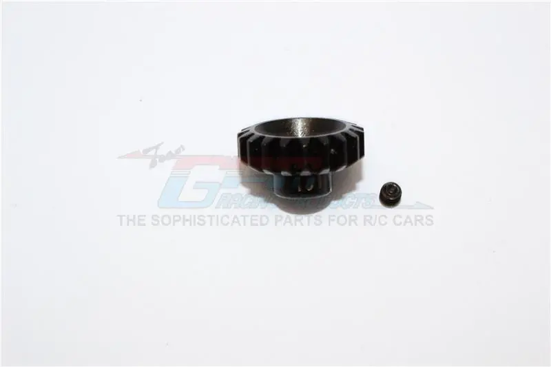 Steel Motor Gear 32 Pitch 19T (3.17Mm Hole) For 05/540/360 Motor - 1Pc Set Black 1