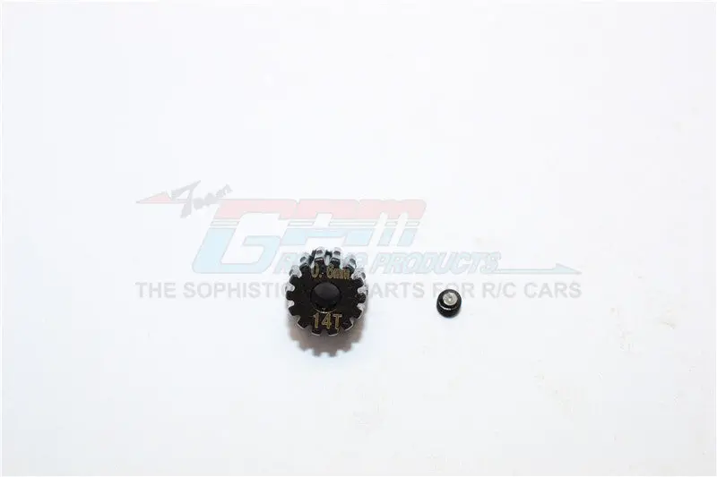 Steel#45 Motor Gear 14T - 1 Set Black 1