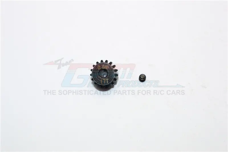 Steel#45 Motor Gear 17T - 1 Set Black 1