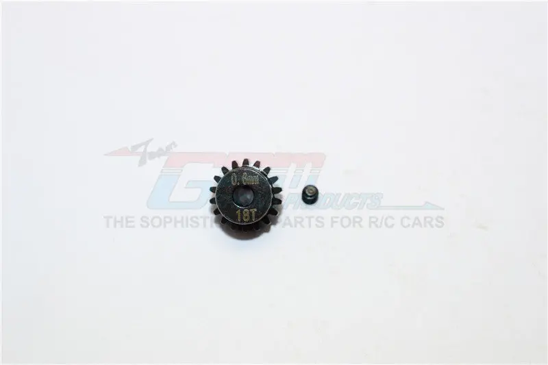 Steel#45 Motor Gear 18T - 1 Set Black 1