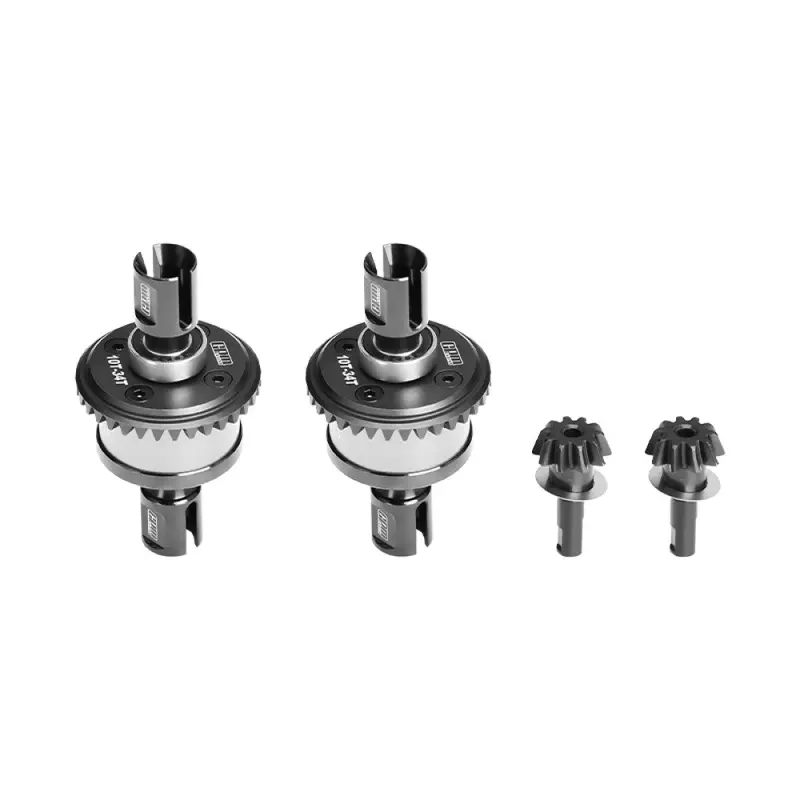 Steel+Aluminum Front And Rear Complete Differential Set For Arrma 1:8 Kraton 6S V6 / Notorious V6 / Outcast / Talion / 1:7 Mojave Exb /Fireteam / Big Rock 6S Upgrades - Silver 1