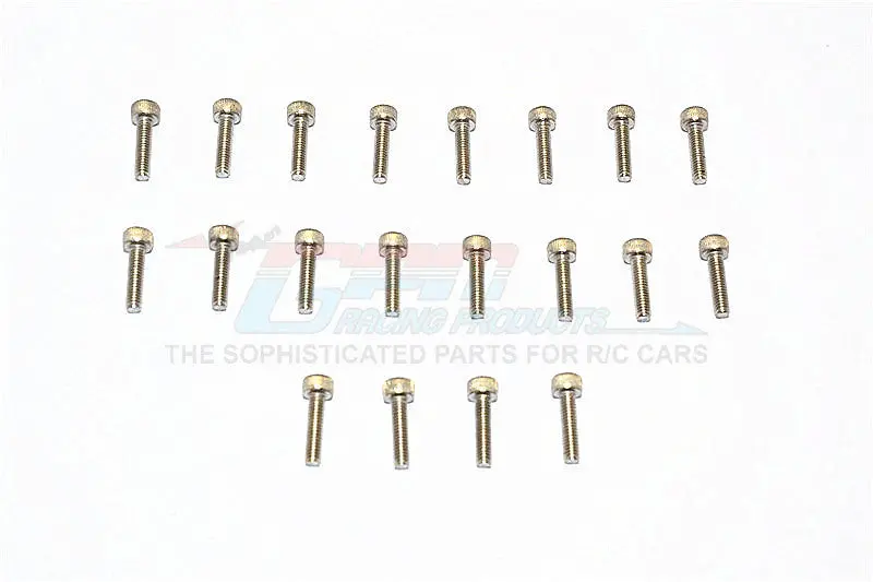 Sus304 Stainless Steel Cap Head Socket Screws M2x4mm - 20Pcs 1