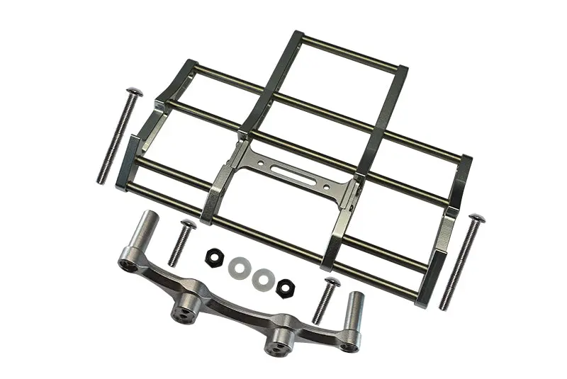 Tamiya 1/14 Tractor Truck (Mercedes-Benz 56348) Aluminum Front Bumper With Stainless Steel Screws - 1 Set Silver 1