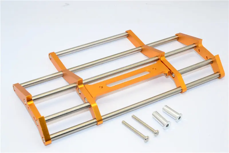 Tamiya 1/14 Truck (1850L/1838Ls) Aluminum Animal Guard With Collars & Screws - 1Pc Set Gold 1
