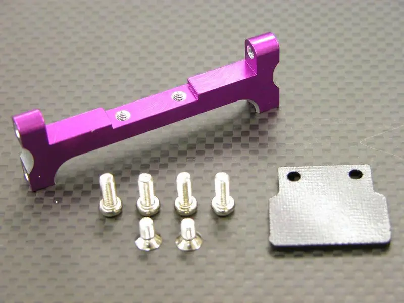 Tamiya 1/14 Truck (1850L) Aluminum Rear Taillights Mount With Mount & Screws - 1Pc Set Purple 1