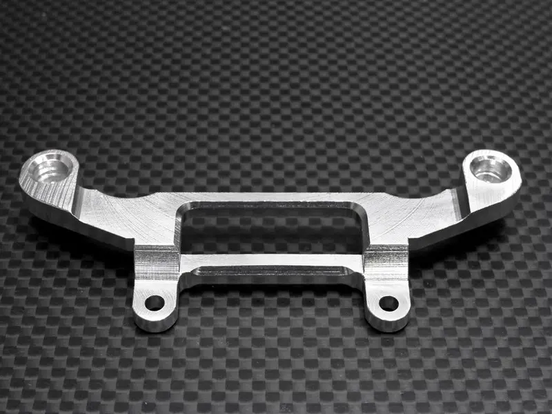 Tamiya 1/14 Truck Aluminum Bumper Mount (For Ford Aeromax) - 1Pc Silver 1